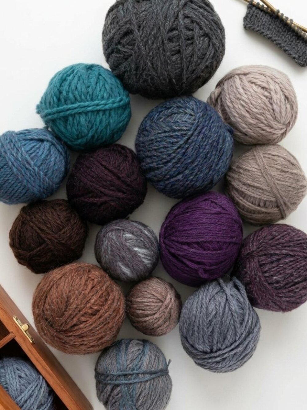 15 Skein Heritage Yarn Stash Lot • Autumn Jewel Tones Knitting Crochet